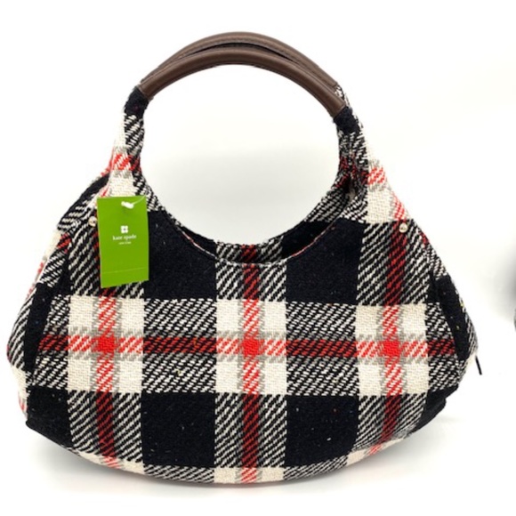Kate Spade New York Ruby Park Shon Plaid Satchel Handbag~Vintage~Rare~ - Picture 2 of 6